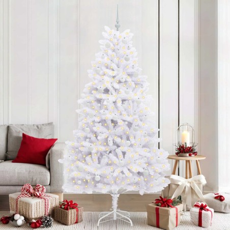 Sapin de Noël Artificiel à Branches Articulées Blanc 210 cm 548109548109