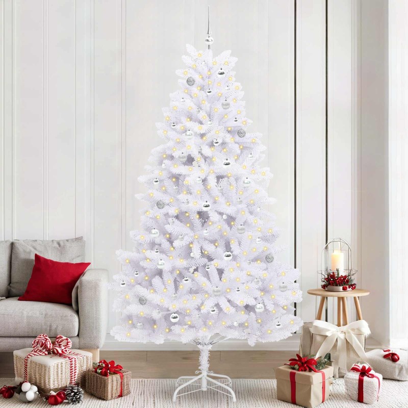 Sapin de Noël Artificiel à Branches Articulées Blanc 240 cm 548111548111