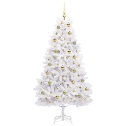 Sapin de Noël Artificiel à Branches Articulées Blanc 180 cm 548112548112