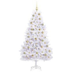 Sapin de Noël Artificiel à Branches Articulées Blanc 180 cm 548112548112