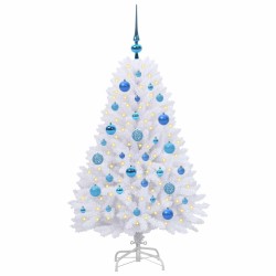 Sapin de Noël Artificiel à Branches Articulées Blanc 120 cm 548113548113