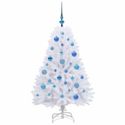 Sapin de Noël Artificiel à Branches Articulées Blanc 120 cm 548113548113