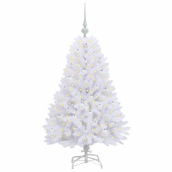 Sapin de Noël Artificiel à Branches Articulées Blanc 120 cm 548114548114