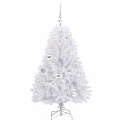 Sapin de Noël Artificiel à Branches Articulées Blanc 120 cm 548116548116
