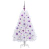 Sapin de Noël Artificiel à Branches Articulées Blanc 120 cm 548117548117