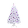 Sapin de Noël Artificiel à Branches Articulées Blanc 120 cm 548117548117