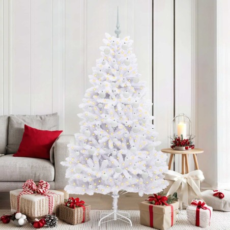 Sapin de Noël Artificiel à Branches Articulées Blanc 180 cm 548122548122