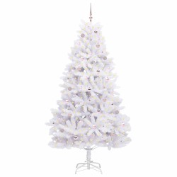 Sapin de Noël Artificiel à Branches Articulées Blanc 240 cm 548124548124
