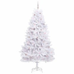 Sapin de Noël Artificiel à Branches Articulées Blanc 240 cm 548124548124