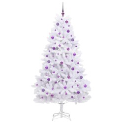 Sapin de Noël Artificiel à Branches Articulées Blanc 210 cm 548125548125