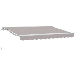 Auvent rétractable électrique Gris clair 3,5 x 2,5 m 548127548127