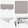 Auvent rétractable électrique Gris clair 3,5 x 2,5 m 548127548127
