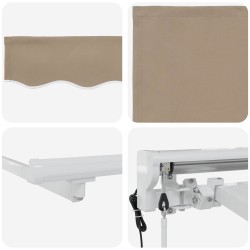 Auvent rétractable électrique Beige 3,5 x 2,5 m 548137548137