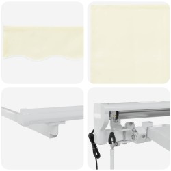 Auvent rétractable électrique Crème 3 x 2,5 m 548140548140