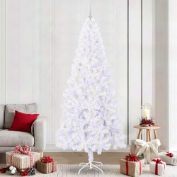 Sapin de Noël artificiel avec 300 LED Blanc 240 cm PVC et Acier 548159548159