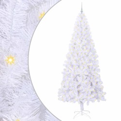 Sapin de Noël artificiel avec 300 LED Blanc 240 cm PVC et Acier 548159548159