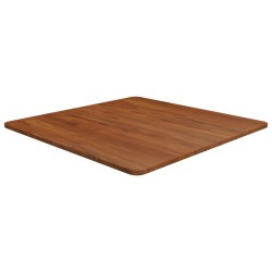 Dessus de table carré Marron foncé70x70x1,5cm Bois chêne traité 548167548167