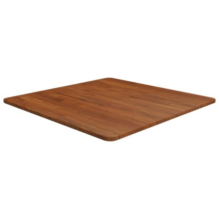 Dessus de table carré Marron foncé70x70x1,5cm Bois chêne traité 548167548167