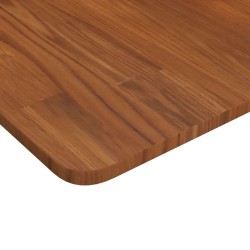 Dessus de table carré Marron foncé70x70x1,5cm Bois chêne traité 548167548167