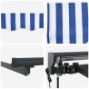Auvent rétractable électrique Bleu et Blanc 3 x 2 m 548169548169