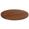 Dessus de table rond Marron foncé Ø30x1,5cm Chêne massif traité 548185548185