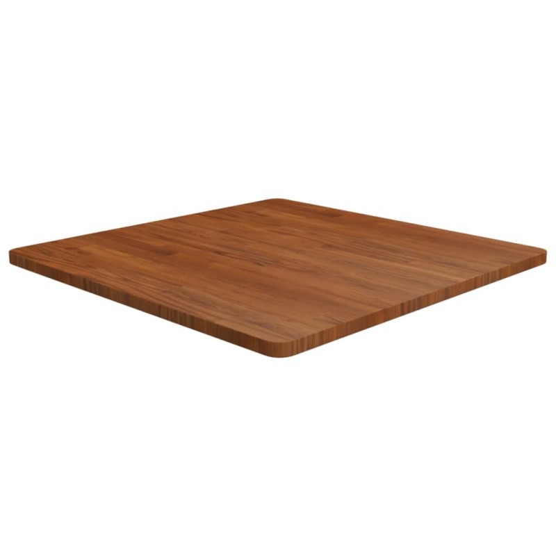 Dessus de table carré Marron foncé80x80x2,5cm Bois chêne traité 548190548190