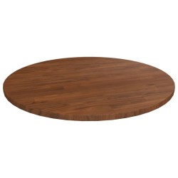 Dessus de table rond Marron foncé Ø50x1,5cm Chêne massif traité 548202548202