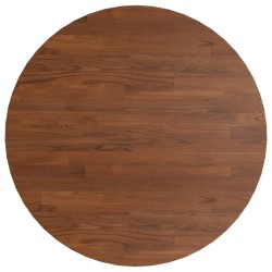 Dessus de table rond Marron foncé Ø50x1,5cm Chêne massif traité 548202548202