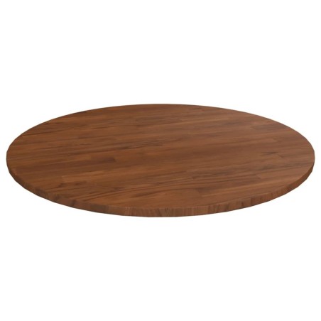 Dessus de table rond Marron foncé Ø70x1,5cm Chêne massif traité 548205548205