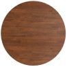 Dessus de table rond Marron foncé Ø70x1,5cm Chêne massif traité 548205548205