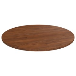 Dessus de table rond Marron foncé Ø90x1,5cm Chêne massif traité 548206548206