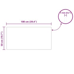 Plateau de table 4 pcs Noir Verre 548207548207