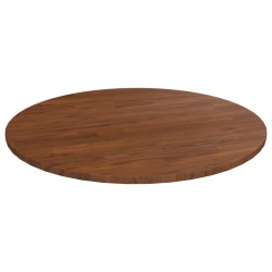 Dessus de table rond Marron foncé Ø80x1,5cm Chêne massif traité 548208548208