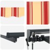 Auvent rétractable électrique Jaune, Orange et Blanc 3,5 x 2 m 548216548216