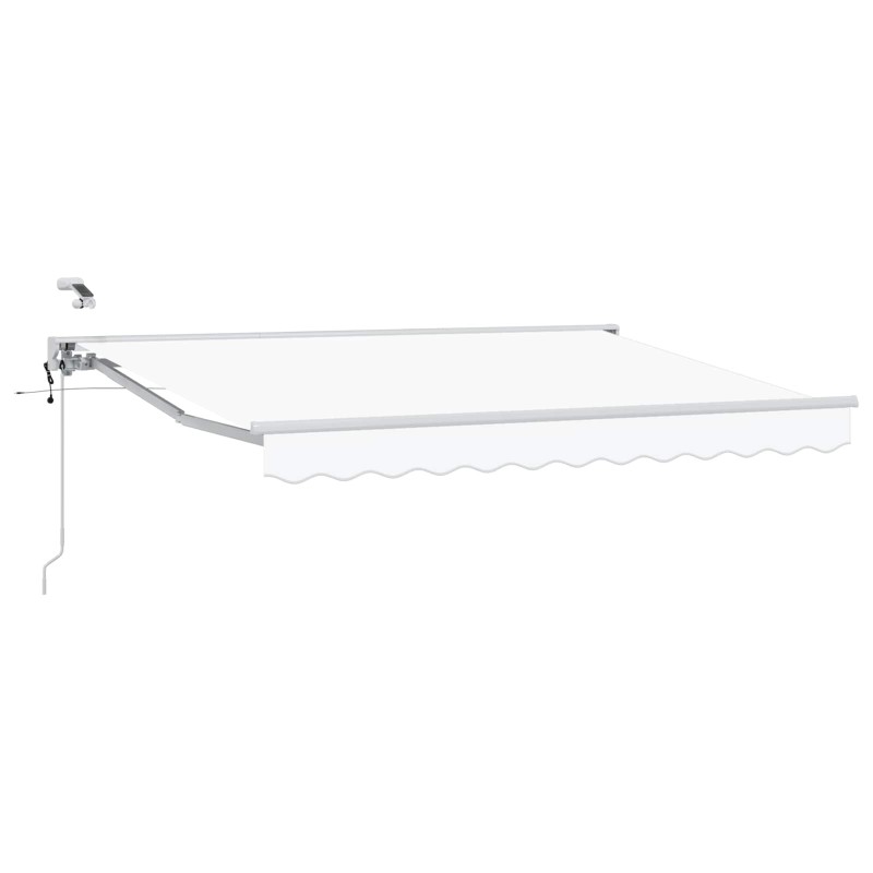Auvent rétractable électrique Blanc 3 x 2,5 m 548222548222