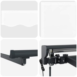 Auvent rétractable électrique Blanc 4 x 2 m 548231548231