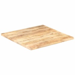 Dessus de table Bois de manguier solide 25-27 mm 70x70 cm 548271548271