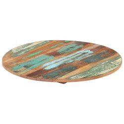 Dessus de table rond 50 cm 15-16 mm Bois de récupération 548272548272