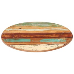 Dessus de table rond 50 cm 15-16 mm Bois de récupération 548272548272