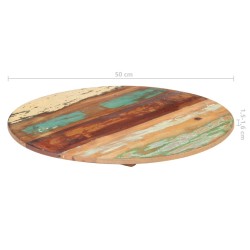 Dessus de table rond 50 cm 15-16 mm Bois de récupération 548272548272