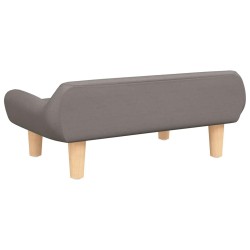 Lit pour chien taupe 70x40x24 cm tissu 548276548276