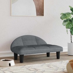 Lit pour chien gris foncé 70x52x30 cm velours 548281548281