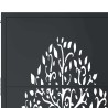 Portail de jardin Anthracite 100x100 cm Acier Design Arbre 548286548286
