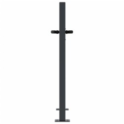 Portail de jardin anthracite 100x75 cm acier conception d'arbre 548291548291