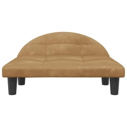 Lit pour chien marron 70x52x30 cm velours 548292548292