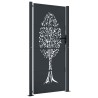 Portail de jardin Anthracite 100x175 cm Acier Design Arbre 548293548293