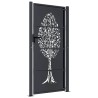 Portail de jardin Anthracite 100x175 cm Acier Design Arbre 548293548293