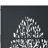 Portail de jardin Anthracite 100x175 cm Acier Design Arbre 548293548293