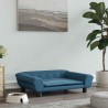 Lit pour chien bleu 70x48x22 cm velours 548295548295