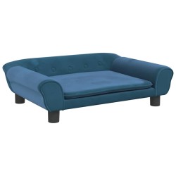 Lit pour chien bleu 70x48x22 cm velours 548295548295